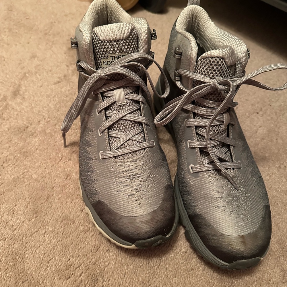 The North Face Gray Athletic Shoes